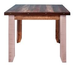 It might look naturally weatherworn, but the replicated design the rectangle table boasts a distressed espresso brown finish, classic tapered legs and included butterfly leaf, while the comfortable seating has. Antique Square Counter Height Dining Table Ifd Furniture Furniture Cart