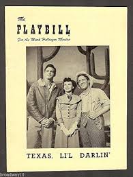 Johnny Mercer"TEXAS LI'L DARLIN" Kenny Delmar/Betty Jane Watson/Loring Smith  1950 Broadway Playbill with Bonus Flyer at Amazon's Entertainment  Collectibles Store