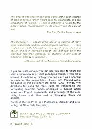 Dictionary of Word Roots and Combining Forms