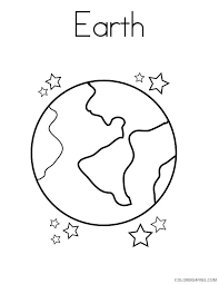 Free printable earth coloring pages for kids source : Earth Coloring Pages E For Earth Coloring4free Coloring4free Com