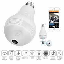 Hd 1080p 360 Panoramic Fisheye Hidden Cam Bulb Light Home Security Wifi Wireless Cctv Camera Wireless Cctv Camera Wifi Camera Wifi Wireless
