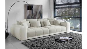 Frequently asked sofas & couches questions. Big Sofa Moldau Xxl Megasofa Weiss Und Beige Mit Kissen