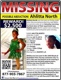 — an amber alert was canceled tuesday morning for a southern wisconsin girl. Missing From Harvey Louisiana Ahlitta North 6 Amber Alert Losing A Child Cold Case