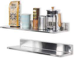 Maybe you would like to learn more about one of these? Amazon Com Wallniture Plat Stainless Steel Wall Shelf Heavy Duty Restaurant Bar Cafe Home Kitchen Organization And Storage Shelf Set Of 2 23 60 Silver Home Kitchen