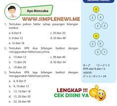 Kurikulum 2013 k13 telah mengalami revisi salah satunya mata pelajaran mapel matematika di jenjang sekolah dasar dan sederajat untuk kelas 4 5 dan 6 pada kurikulum 2013 terpisah dari tematik. Lengkap Kunci Jawaban Halaman 63 Kelas 4 Senang Belajar Matematika Kurikulum 2013 Simple News Kunci Jawaban Lengkap Terbaru
