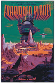 Forbidden Planet Poster By Laurent Durieux This Was A Really Good Old Sci Fi Film Film Movie Cine Avec Images Laurent Durieux Affiches De Films D Horreur Affiches Retro