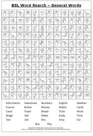 Bsl Word Search British Sign Language Alphabet Sign Language Words Sign Language Alphabet