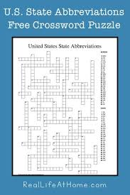 Get the party started with our free, printable baby shower game cards. United States State Abbreviations Crossword Puzzle Printable