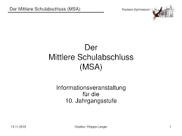 We did not find results for: Der Mittlere Schulabschluss Msa Ppt Herunterladen