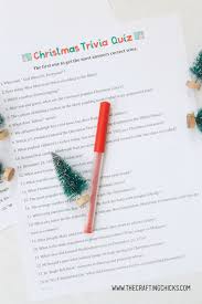 Let's find out how much your guests know about christmas. Christmas Trivia Quiz Free Printable The Crafting Chicks