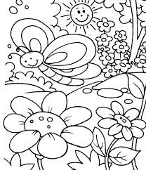 Free printable coloring pages for preschoolers , color and count kawii numbers coloring pages. Flower Coloring Pages For Kids Easy Drawing With Crayons