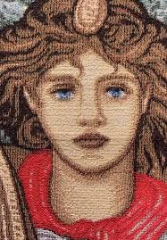 Angeli Laudantes Angels Ancient Musicians With Harps Medieval Tapestry Wall  Hanging Minstrels William Morris Music Art Wallhanging 64" X 58"