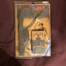 Vintage 1990s Lash LaRue bullwhip, Signed poster, video package set￼ 