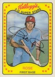 Perfect 10 cards are so rare, that they're considered to be up to one hundred thousand times more valuable than cards of lesser quality. 1981 Kellogg S Pete Rose 63 Baseball Card Value Price Guide Baseball Card Values Baseball Cards Pete Rose