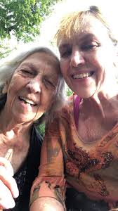 Taking mom for a walk