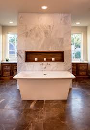 Pictures of tan marble bathrooms photos. Connie Anderson Photography Bathrooms Brown Marble Honed Brown Marble Brown Marble Tiles Honed Brow Shower Behind Tub Bathroom Design Brown Marble Floor