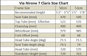 Bianchi Via Nirone 7 Claris Size Chart Giantnerd