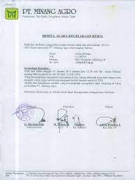Kecelakaaan terjadi pada hari selasa, pukul 19.10 wib, tanggal 15 juli 2014. Berita Acara Kecelakaan Kerja