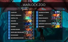 In general, zoolock is a pretty aggro deck, although many players are finding its value in control play styles, especially during early game turns. If You Re A Big Fan Of Zoolock Hearthstone Top Decks Facebook