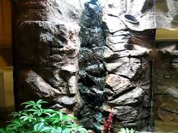 My Fake Phony Faux Rock Build For My 47g Dart Frog Vivarium I Constructed This Rock Waterfall Out Of Rock Waterfall Waterfall Building Dart Frog Vivarium