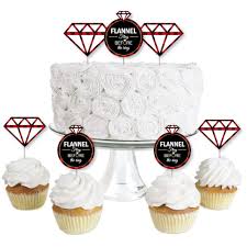 Maybe you would like to learn more about one of these? Amazon Com Big Dot Of Happiness Flannel Fling Before The Ring Dessert Cupcake Toppers Buffalo Plaid Bachelorette Party Clear Treat Picks Set Of 24 Toys Games