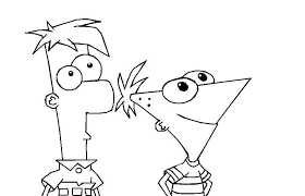 Make a coloring book with weimaraner isabella for one click. Online Coloring Pages Ferb Coloring Phineas And Ferb Phineas And Ferb