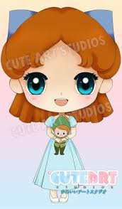 Wendy Chibi By Crowndolls On Deviantart Chibi Disney Disney Drawings Baby Disney Characters