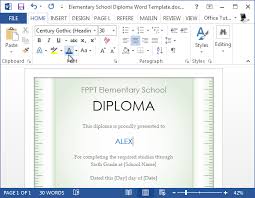 A la recherche de diplome de sportif à imprimer ? Ecole Elementaire Gratuite Diplome Modele Pour Word