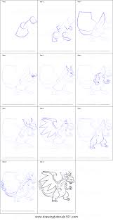 How to draw mega charizard x from pokemon step by step, learn drawing by this tutorial for kids and adults. Mega Charizard X Pokemon Drawings Easy Drawings Drawings
