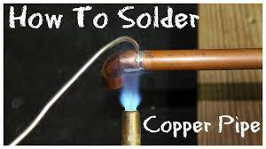 How do you fix a copper pipe leak without a joint solder? How To Solder Copper Pipe Diy How To Basics Youtube