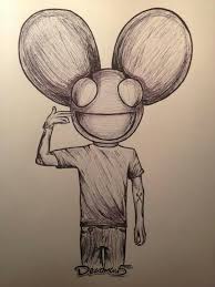 Deadmau5 Pencil Drawing Art Drawings Pencil Drawings