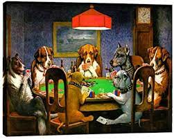 Dogs playing poker, by cassius marcellus coolidge, refers collectively to an 1894 painting, a 1903 series of sixteen oil paintings commissioned by brown & bigelow to advertise cigars, and a 1910 painting. Amazon Com Eliteart Dogs Playing Poker By Cassius Marcellus Coolidge Oil Painting Reproduction Giclee Wall Art Canvas Prints Posters Prints