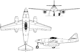 Messerschmitt Me 262 Blueprint Download Free Blueprint For 3d Modeling Messerschmitt Me 262 Messerschmitt Blueprints