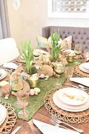 I'm hopping down the bunny trail with a table for easter, with bunnies, eggs and a spring blooming centerpiece! 40 Diy Easter Table Decor Ideas Homemade Easter Centerpieces