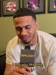 Rolly Romero thanks manager Luis DeCubas Jr. during interview with  PPV.COM's Lance Pugmire #ThurmanTszyu #RollyPitbull #boxing #fyp #fight