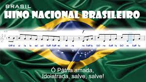 O hino nacional brasileiro data de 1831, enquanto a letra foi escrita em 1909. Partitura Hino Nacional Brasileiro Youtube