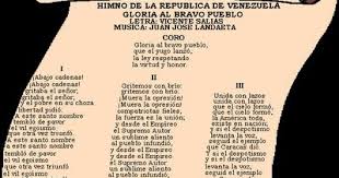 Himno nacional (venezuela) — saltar a navegación, búsqueda gloria al bravo pueblo daniel himno nacional de uruguay — saltar a navegación, búsqueda el himno nacional de la república oriental del uruguay es uno de los símbolos nacionales, junto a la marcha mi. Curiosidades En La I Estrofa Del Himno Nacional De Venezuela Que Celebra El Egoismo Se Deberia Cambiar O Deberia Dejarse Steemkr