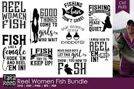 Download Reel Women Fish Fishing Svg And Cut Files For Crafters 153973 Cut Files Design Bundles