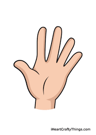 The middle finger should be the longest one. Hand Drawing How To Draw A Hand Step By Step