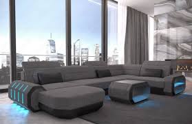 So viel platz in so eleganter form vereint nur eine wohnlandschaft aus leder. Brooklyn Modern Fabric Sectional Sofa U Shape Sofadreams