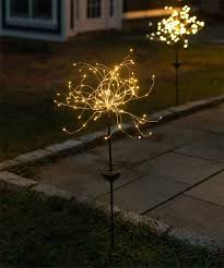 Touch Of Eco Warm White Firework Led Solar Garden Stake Zulily Solar Garden Stakes Fairy Lights Garden Garden Stakes