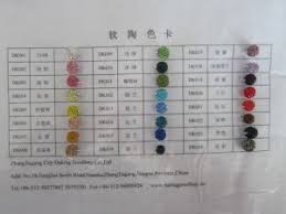 China Polymer Clay Color Chart Daking Jewelry China