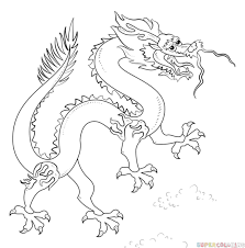 How To Draw A Chinese Dragon Step By Step Drawing Tutorials For Kids And Beginners Drawing Tutorial Easy Dragon Drawings Chinese Dragon