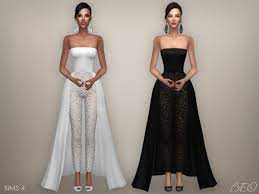 Beo Creations Jumpsuit Serena Sims 4 Downloads Sims 4 Wedding Dress Sims 4 Dresses Sims 4 Cc Gowns