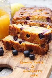 Sticky Blueberry Lemon Curd Cake Recipe Food Baking Recipes Lemon Curd Cake