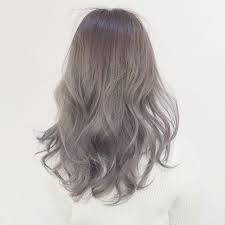 ไอเด ยส ผม ash grey ส ผมเทาหม นคว น ผมสวย ทรงผม ผมส สวย