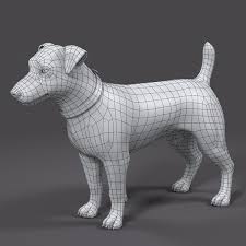 I M Going To Be Using The Topology Similar To The One Done Here With This Model Of A Dog Personagem Em 3d Animacao 3d Modelagem 3d