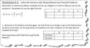 If you've ever been asked, 'when will get there?' on a road trip, then these time and distance word problem worksheets are your opportunity for revenge. Distance Rate And Time Worksheets With Answers