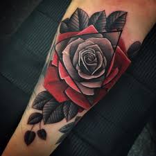 Black And Red Rose Tattoo Meaning Rosetattoo Blackandgreytattoo Redrose Flowers Tattoos Irezumi Tattooflash Tattoodo Thesolid Arm Tattoos For Guys Tattoos For Guys Rose Tattoos For Men