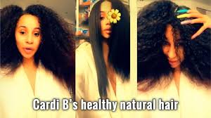 Cardi's magical homemade hair mask includes: Cardi B Reveals Her Long Natural Hair In 2020 Cardi B Youtube